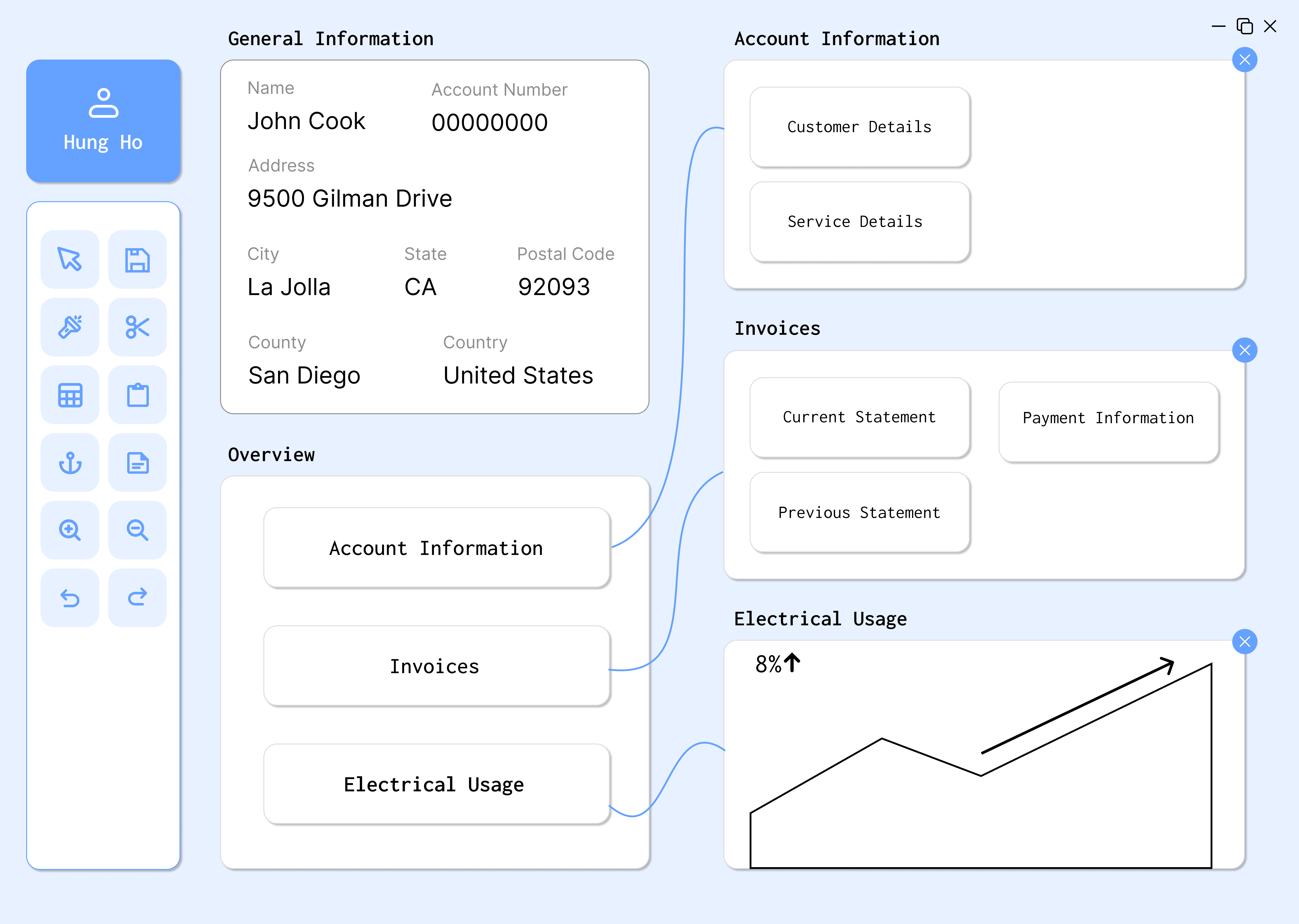 Customer Profile Screen